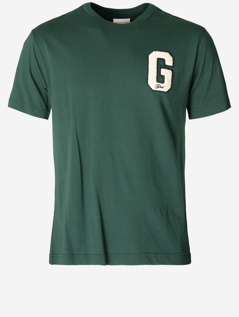 T-shirt G BADGE SS - Vert tartan