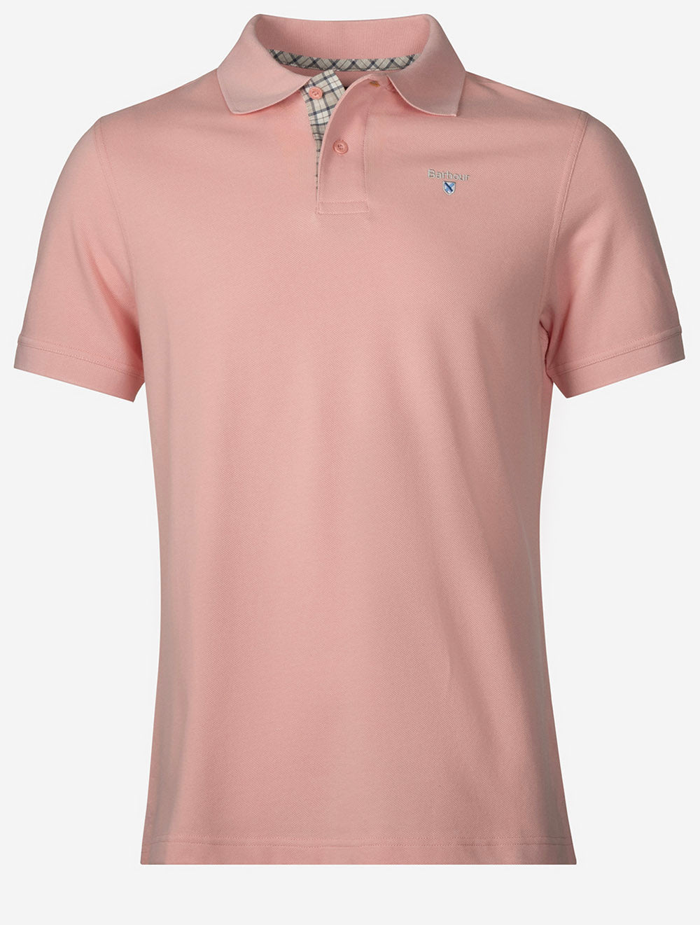 Tartan Piqué Polo Mineral Pink