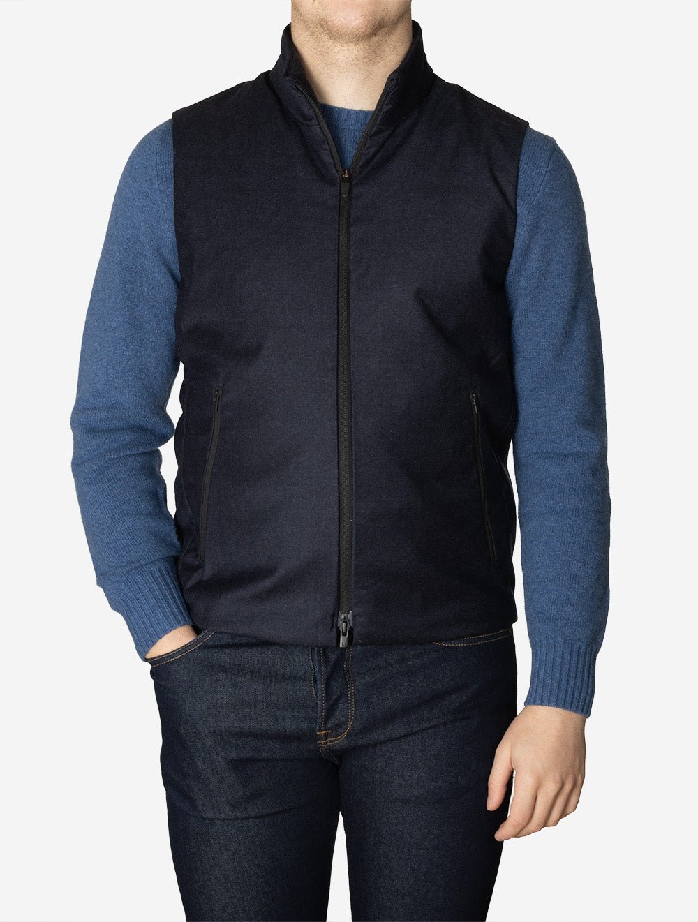 Raptor Wool Vest Navy