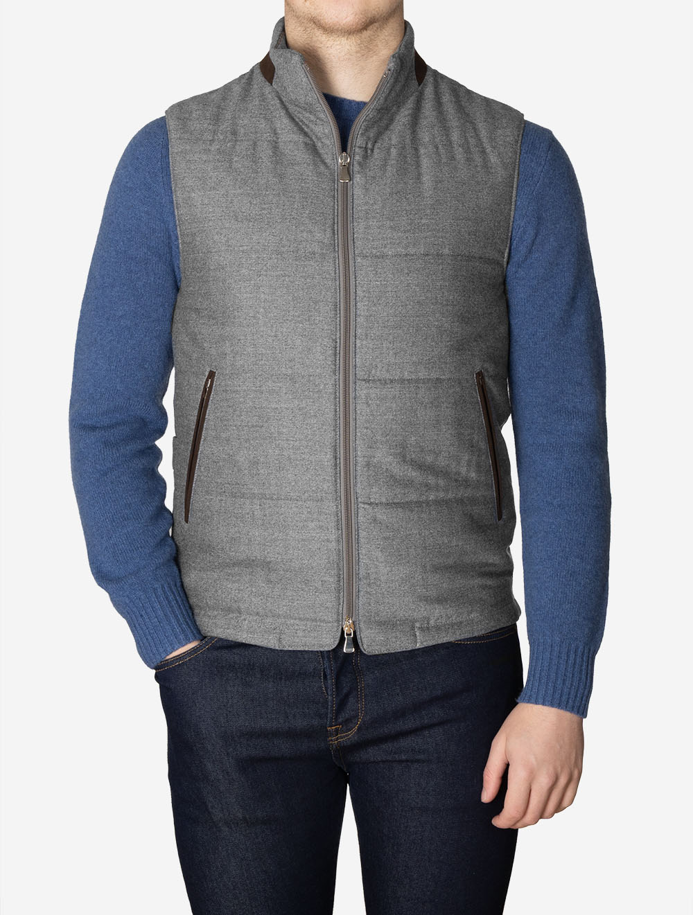 Chicago Monostretch Twill Vest Grey