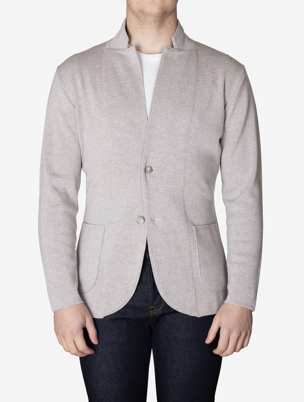 Sweat en mérinos premium beige