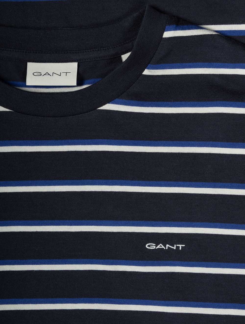 Multistripe Short Sleeve T-Shirt Evening Blue