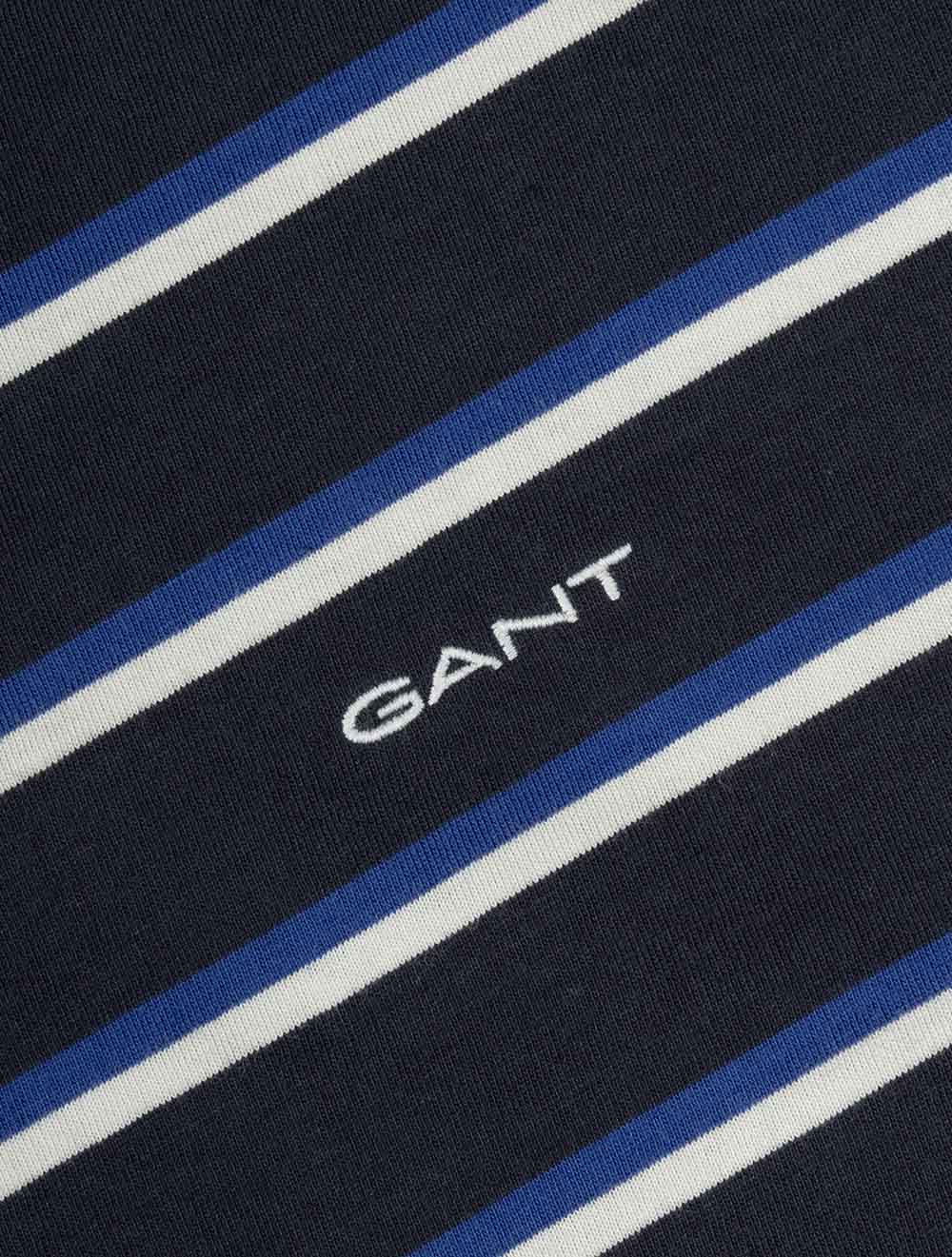 Multistripe Short Sleeve T-Shirt Evening Blue