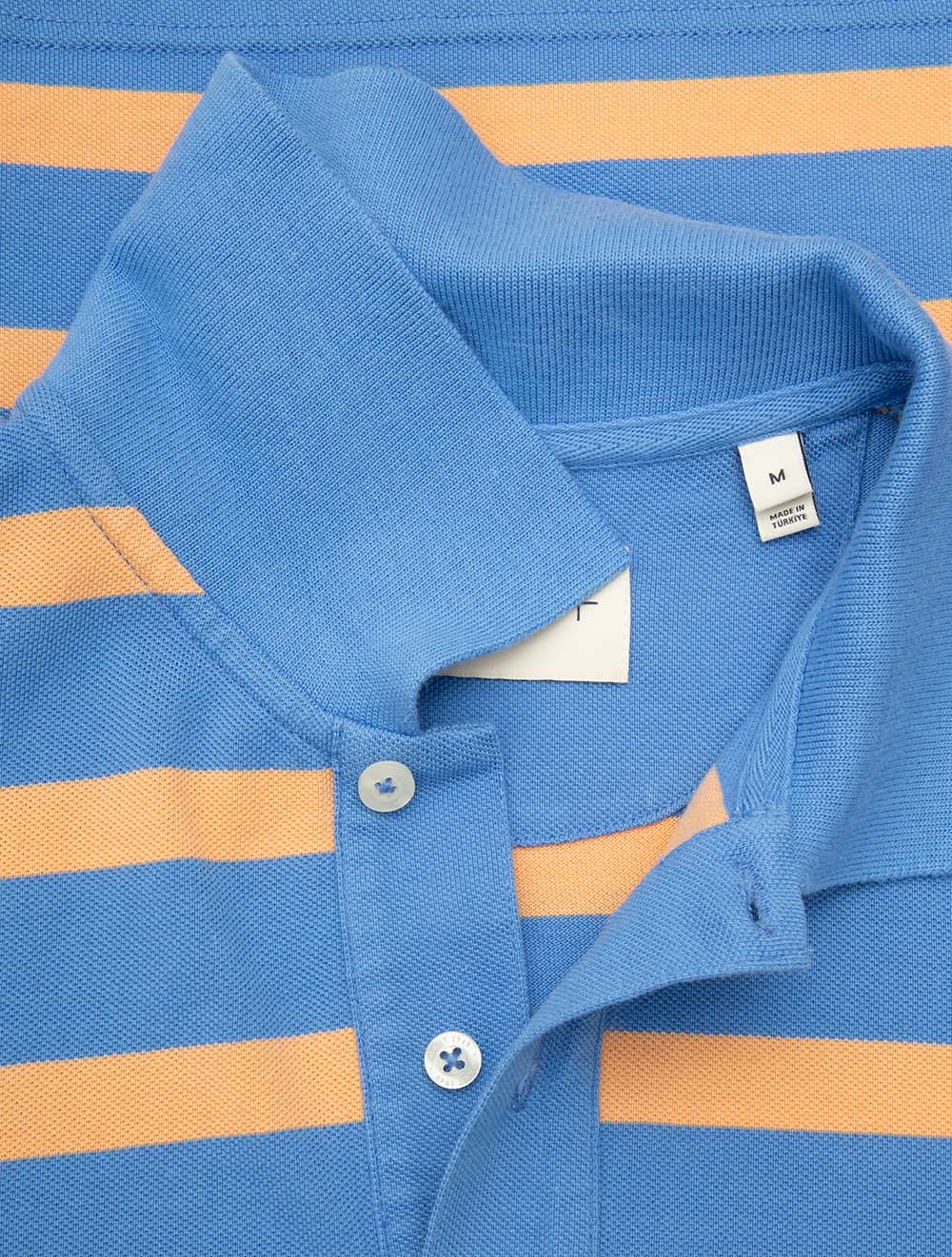 Striped Polo Shirt Perfect Blue