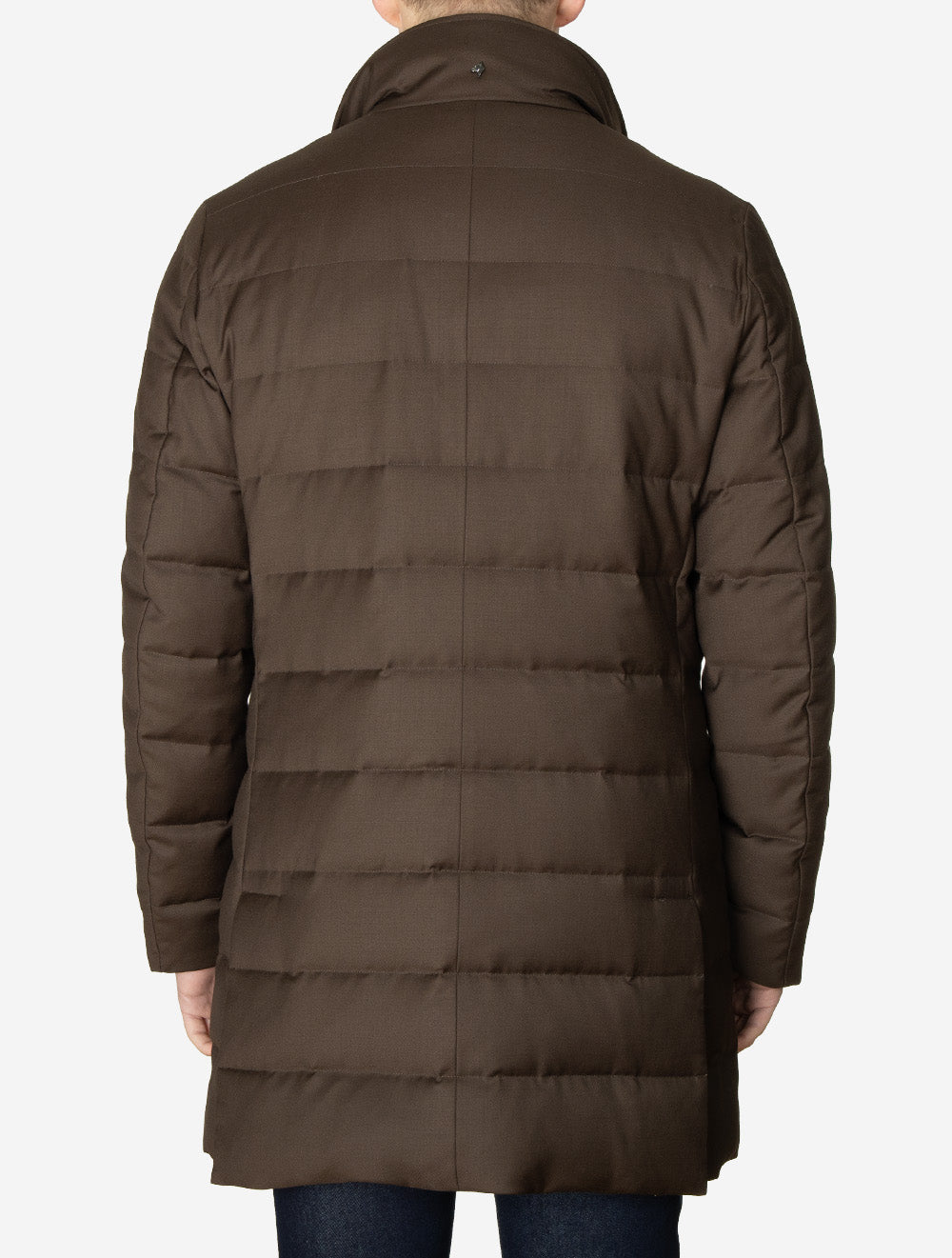 Long Padded Coat Brown