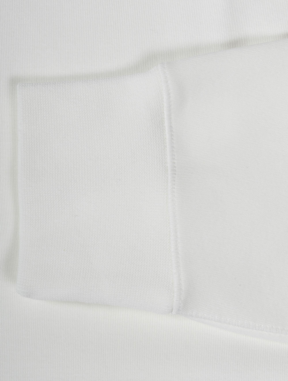 Double Knit Quarter Zip Pullover-White
