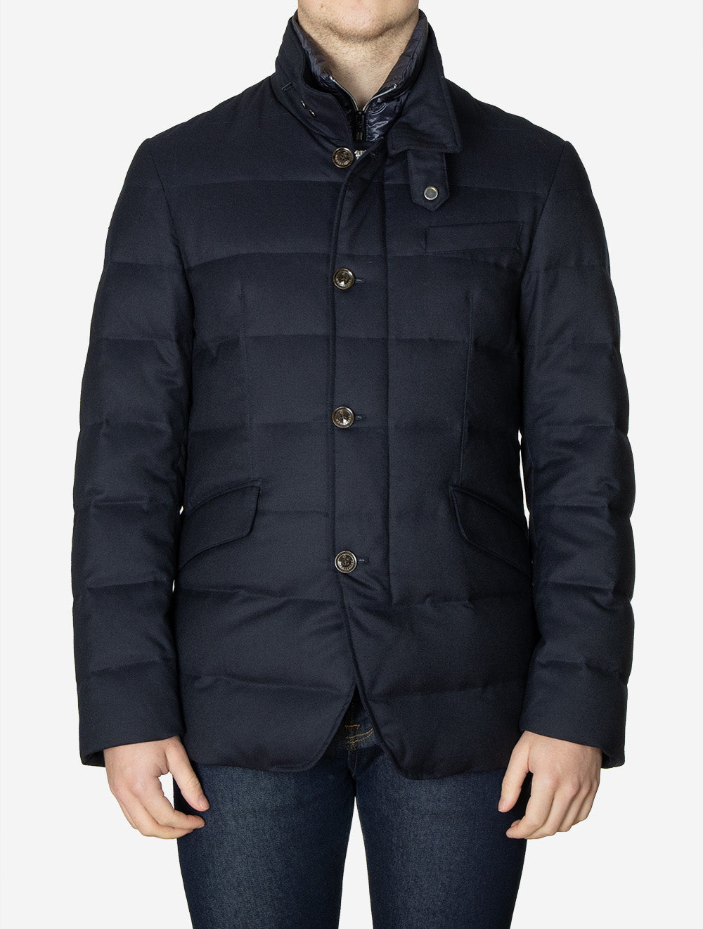 Short Coat With Insert Navy