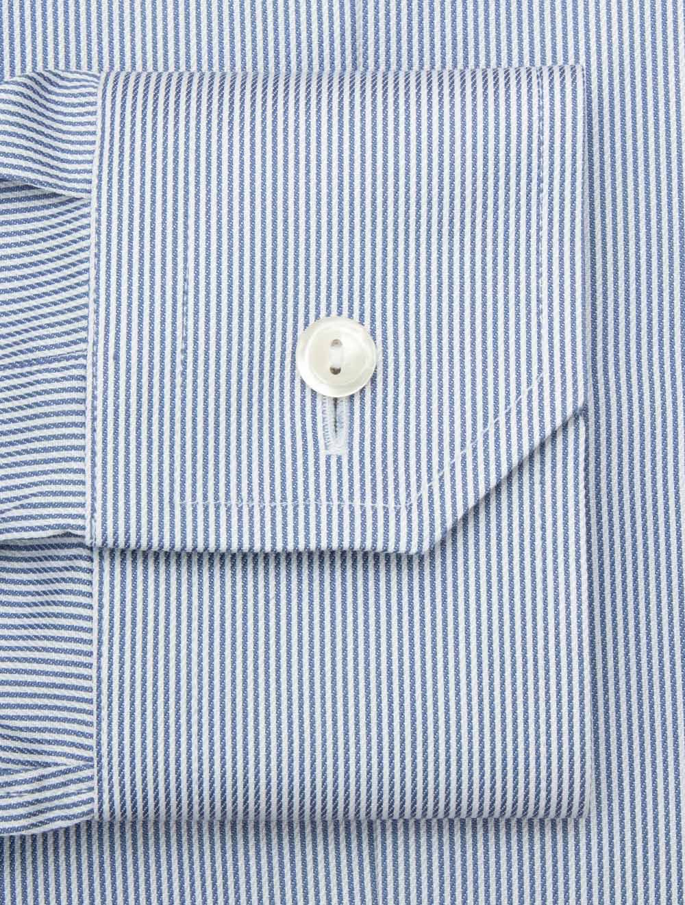 ETON Fine Striped Signature Twill Shirt Blue | Men's Dress Shirts at Louis Copeland & Sons ETON Fine Striped Signature Twill Shirt Blue | Men's Dress Shirts at Louis Copeland & Sons