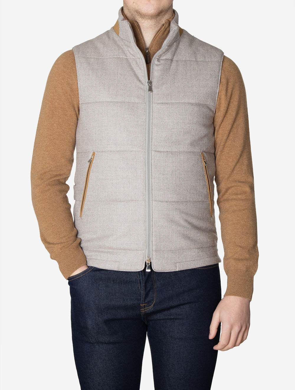Chicago Monostretch Twill Vest Beige