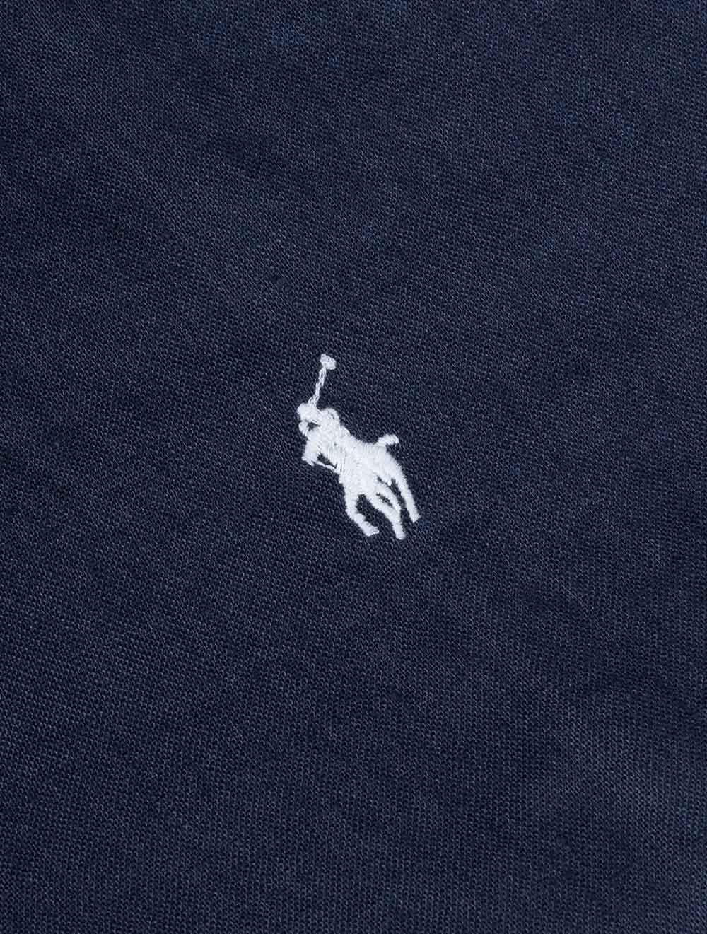 Custom Fit Linen Shirt Navy