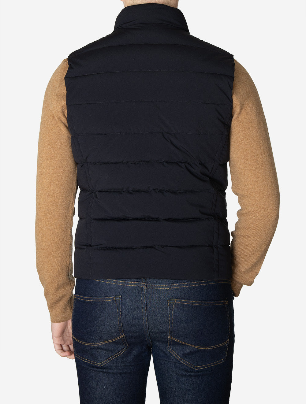 Moorer Oliver Padded Gilet Dark Blue