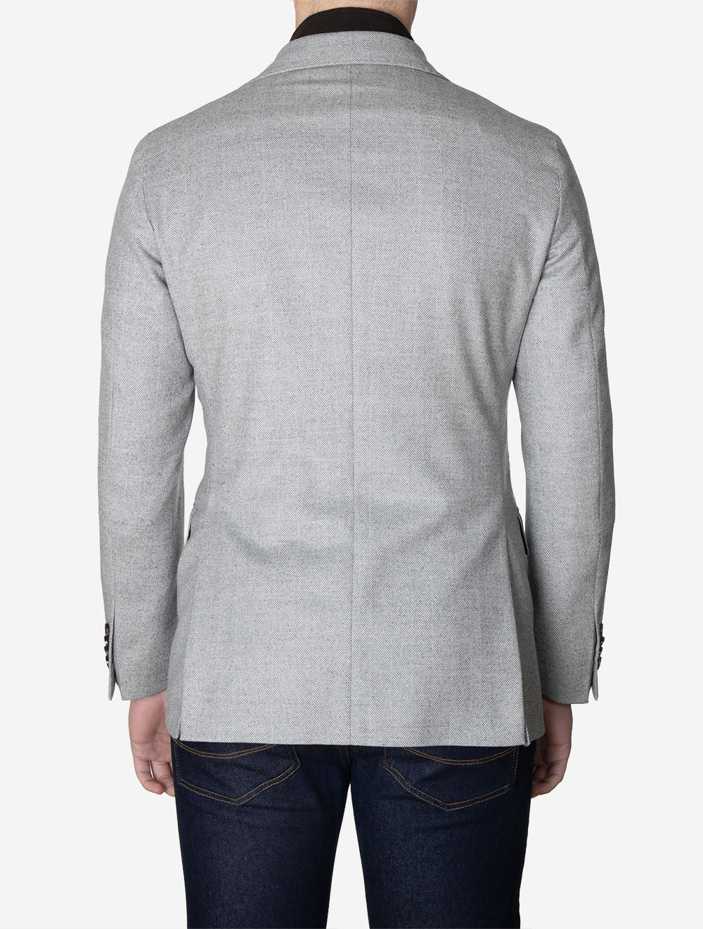 Herringbone Scooter Jacket Grey