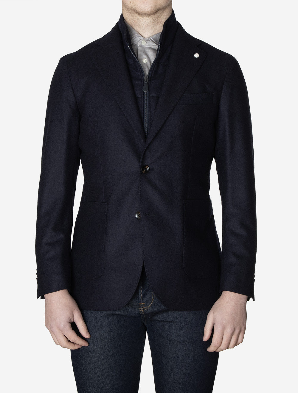 Plain Scooter Jacket Navy