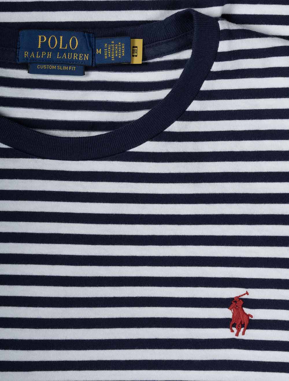 Striped Crew T-Shirt Navy