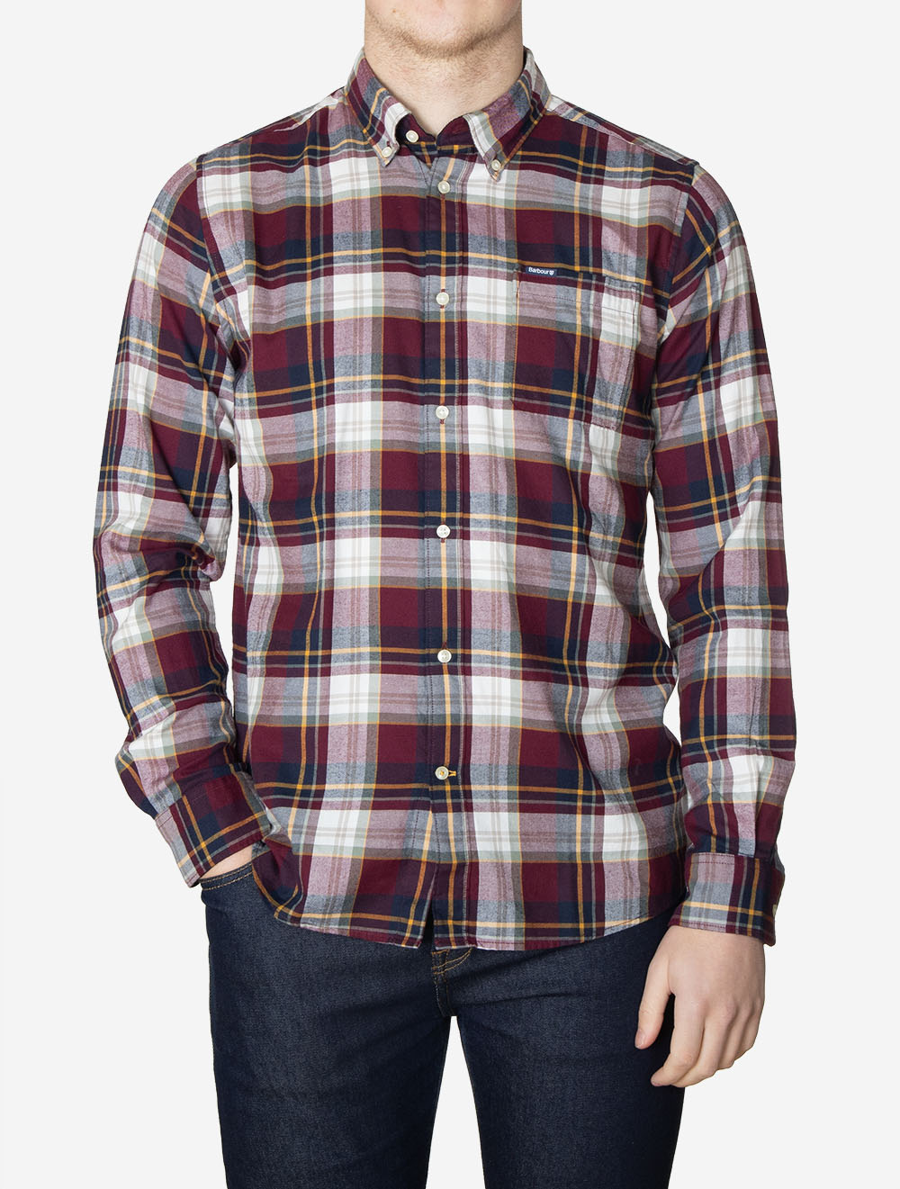 Crossfell Tailored Check Shirt Merlot