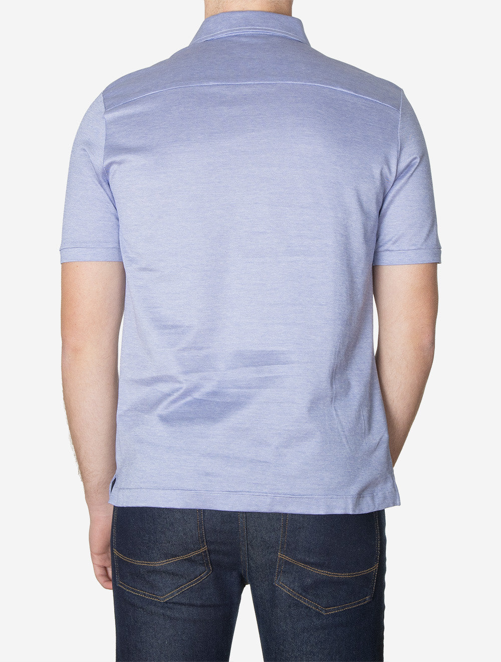 Short Sleeve Polo Shirt Blue
