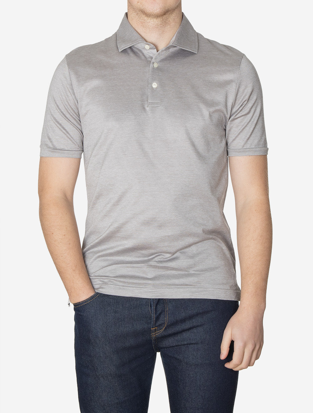 Short Sleeve Polo Shirt Brown