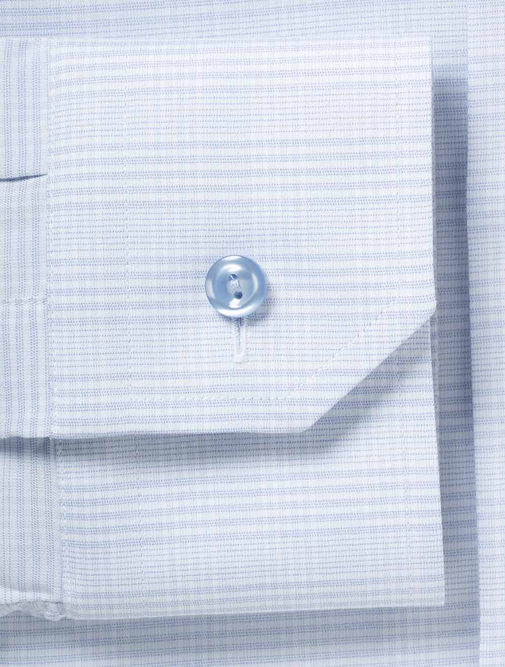 Slim Check Twill Shirt Blue