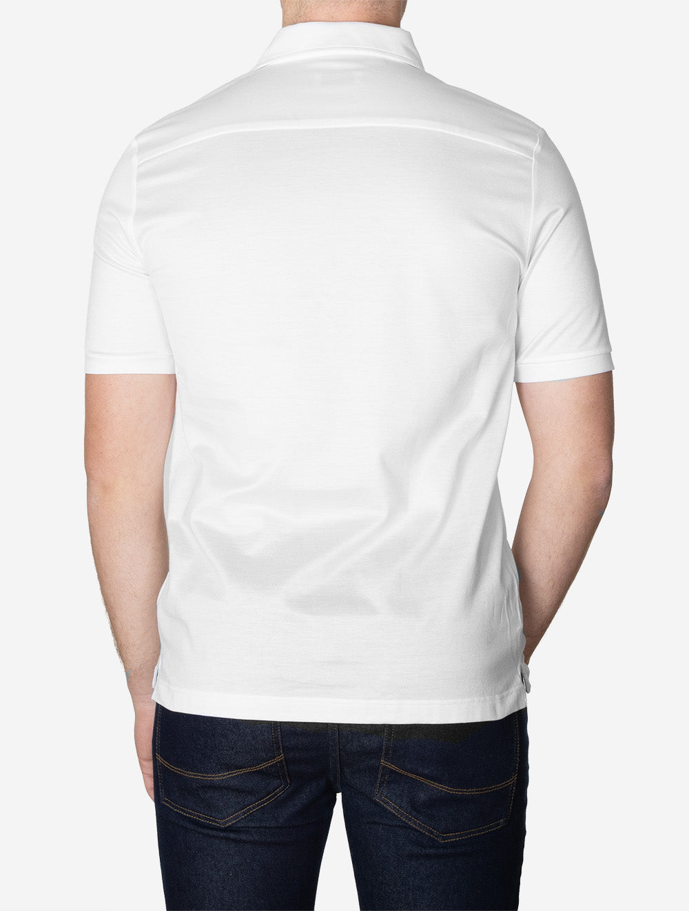 Short Sleeve Polo Shirt White
