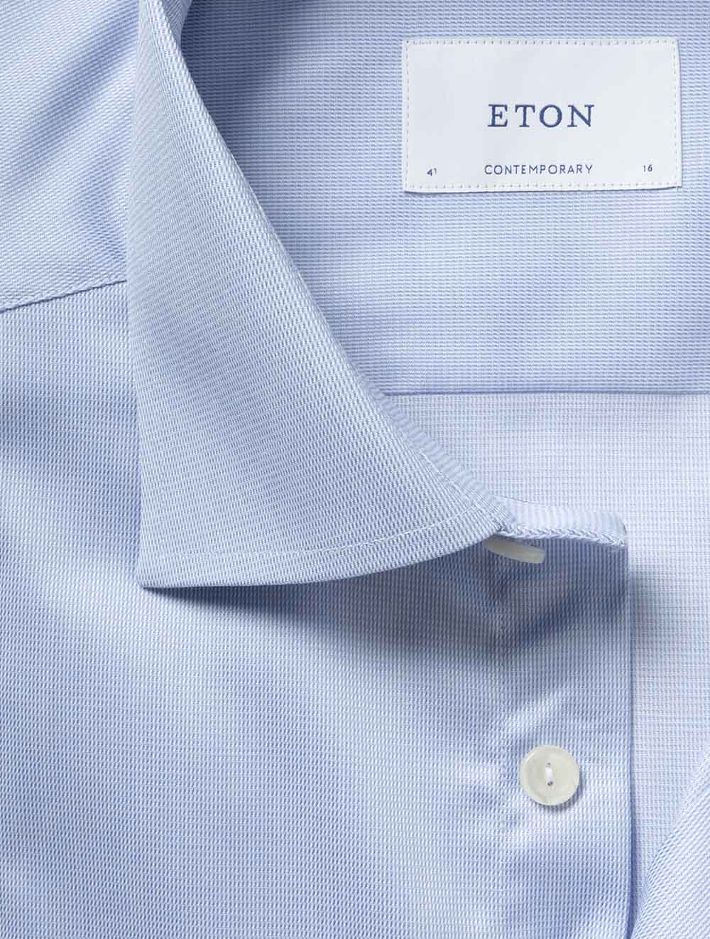 Contemporary Semi Solid Twill Shirt Blue