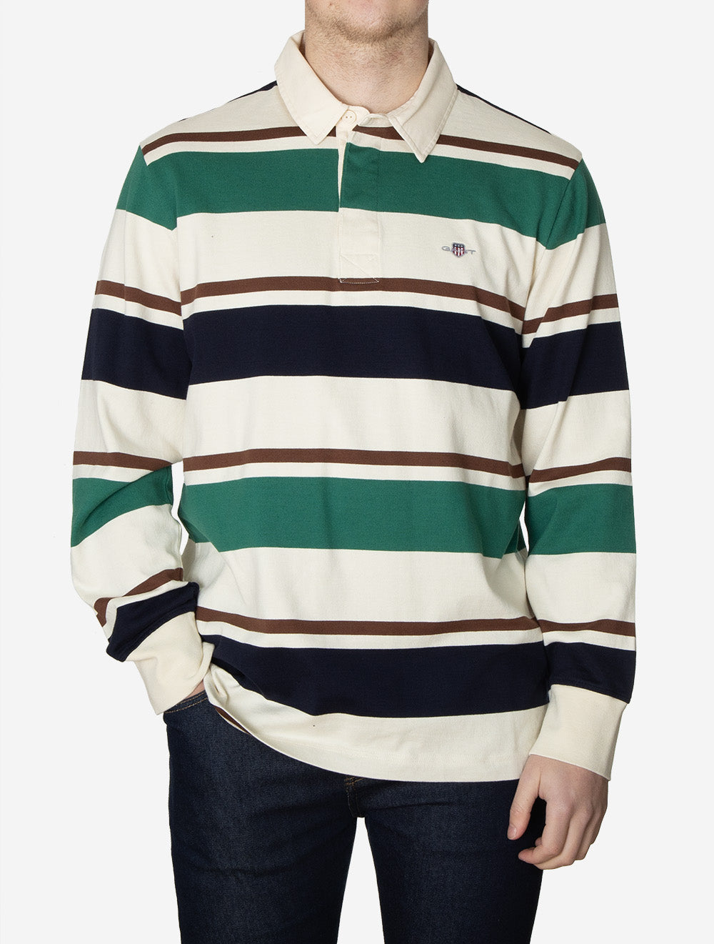 Striped Heavy Rugger Cream