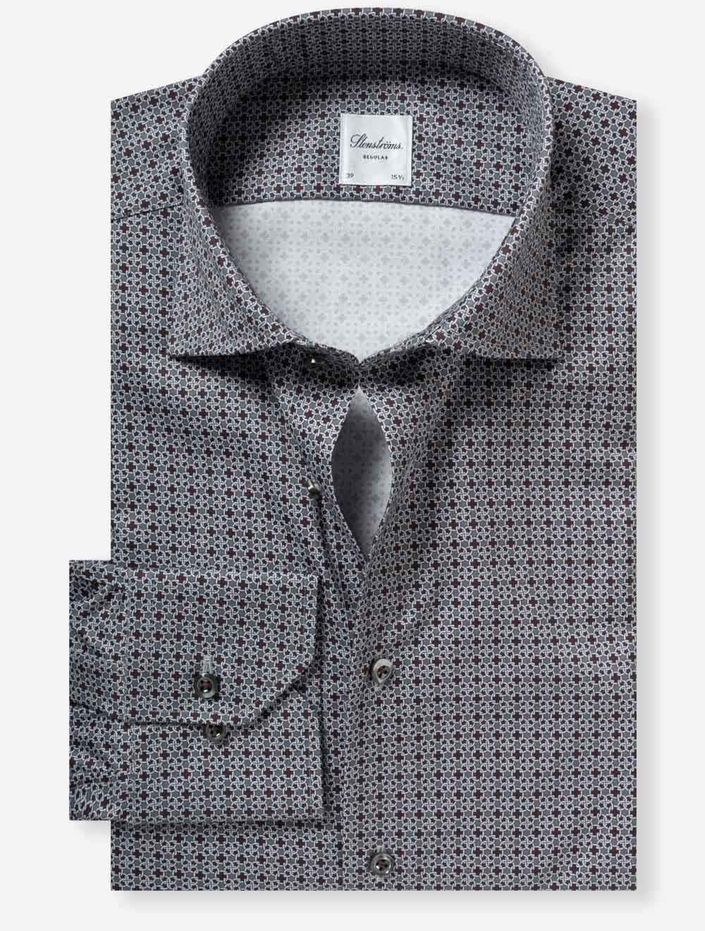Regular Chain Pattern Shirt Red