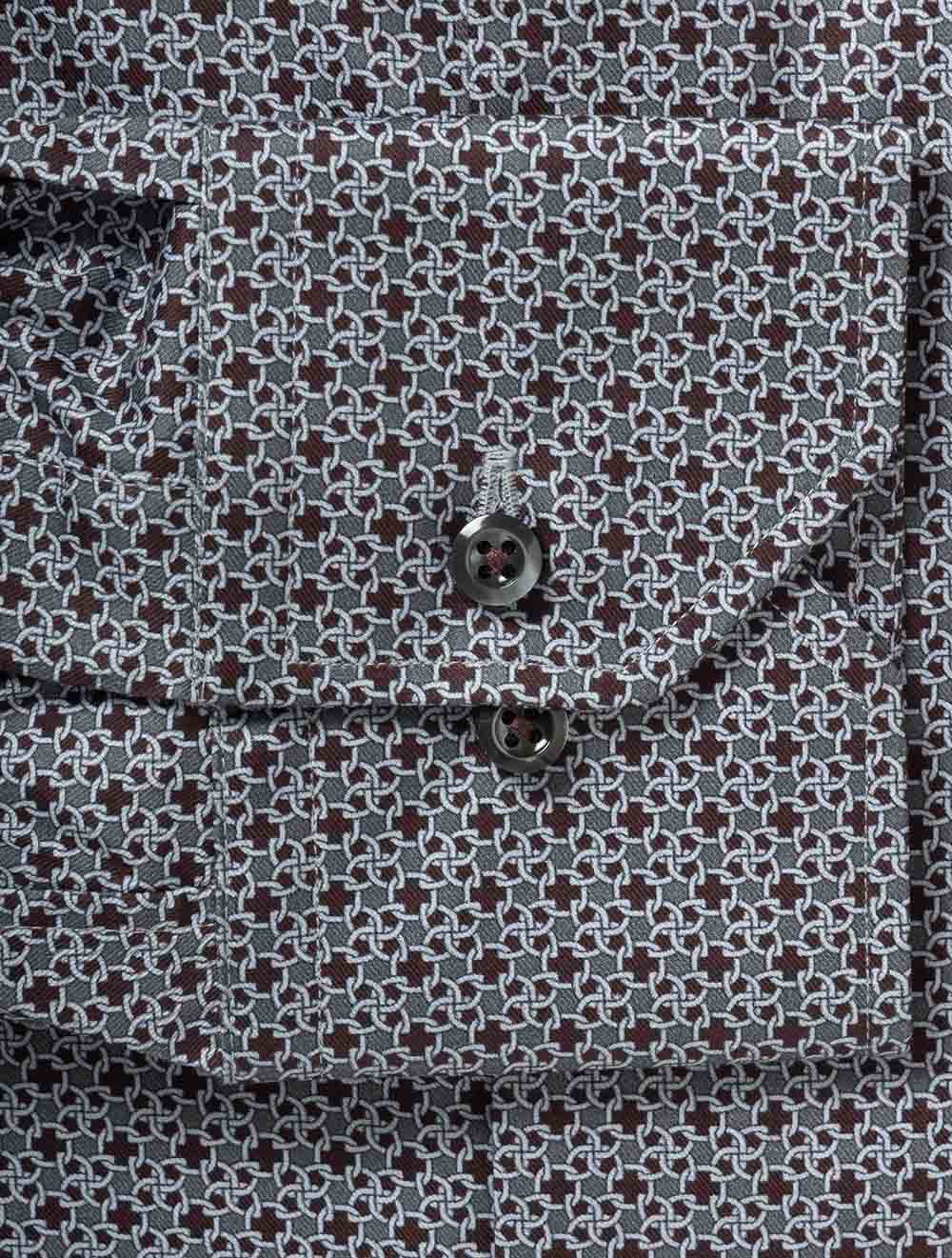 Regular Chain Pattern Shirt Red