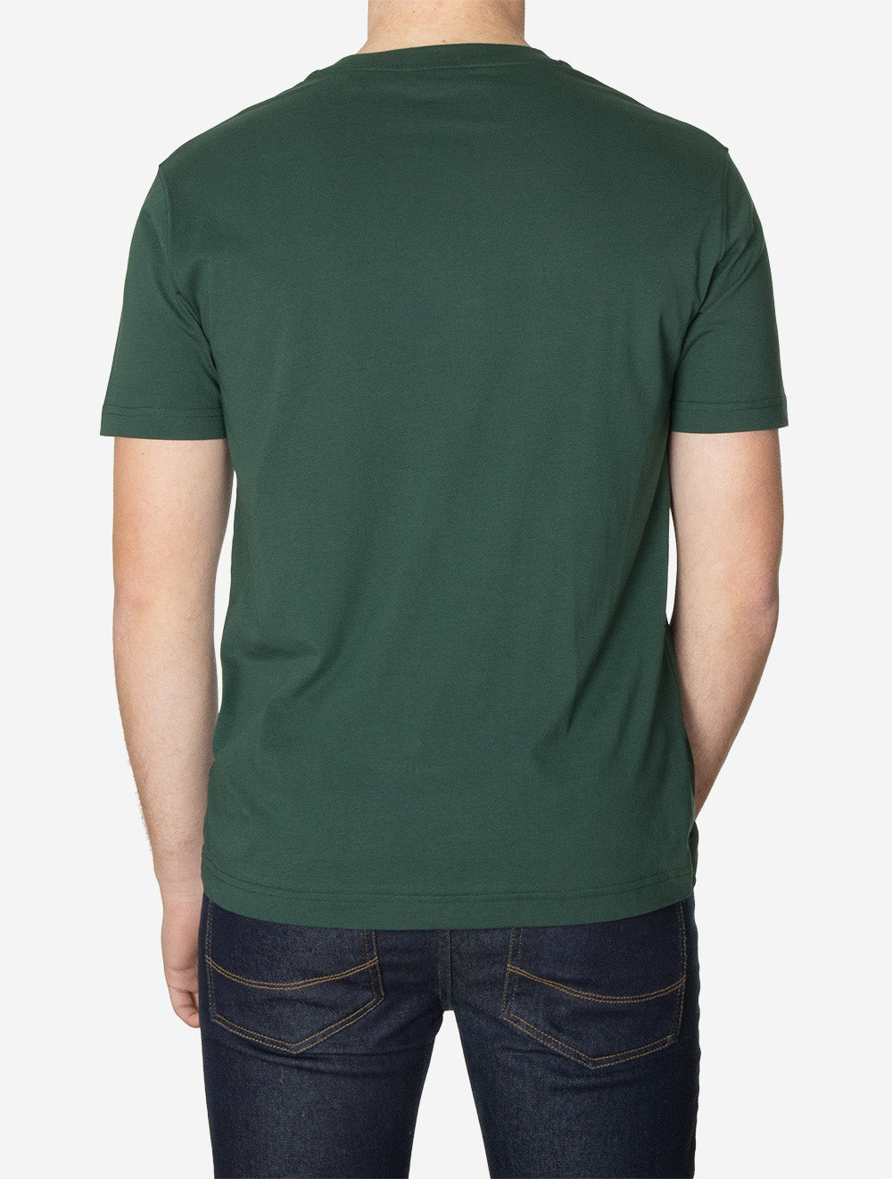 T-shirt G BADGE SS - Vert tartan
