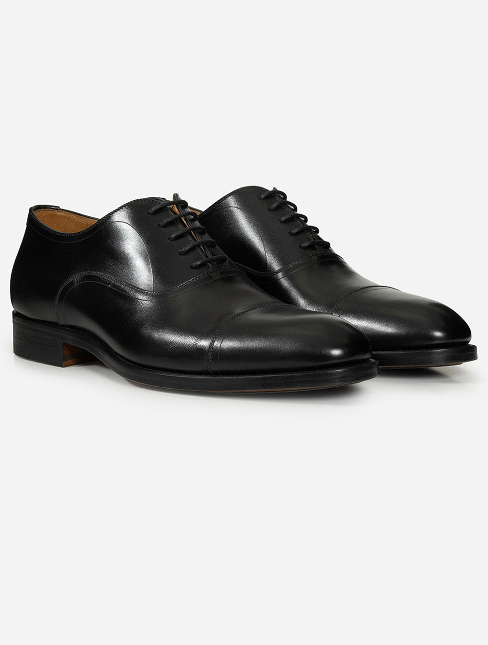 Berto Toe Cap Shoe Black