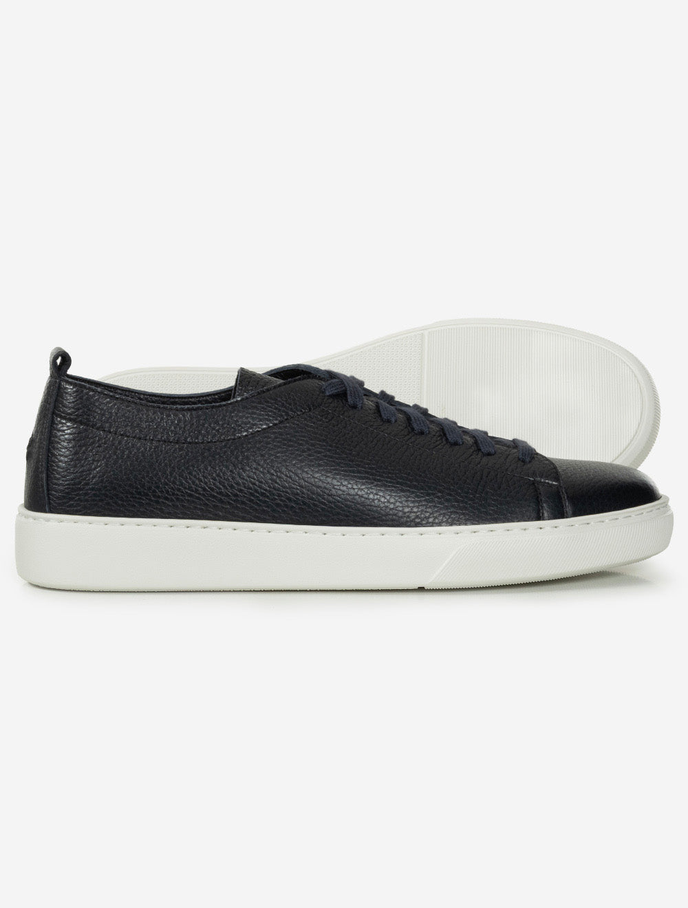 Leather Sneaker Navy