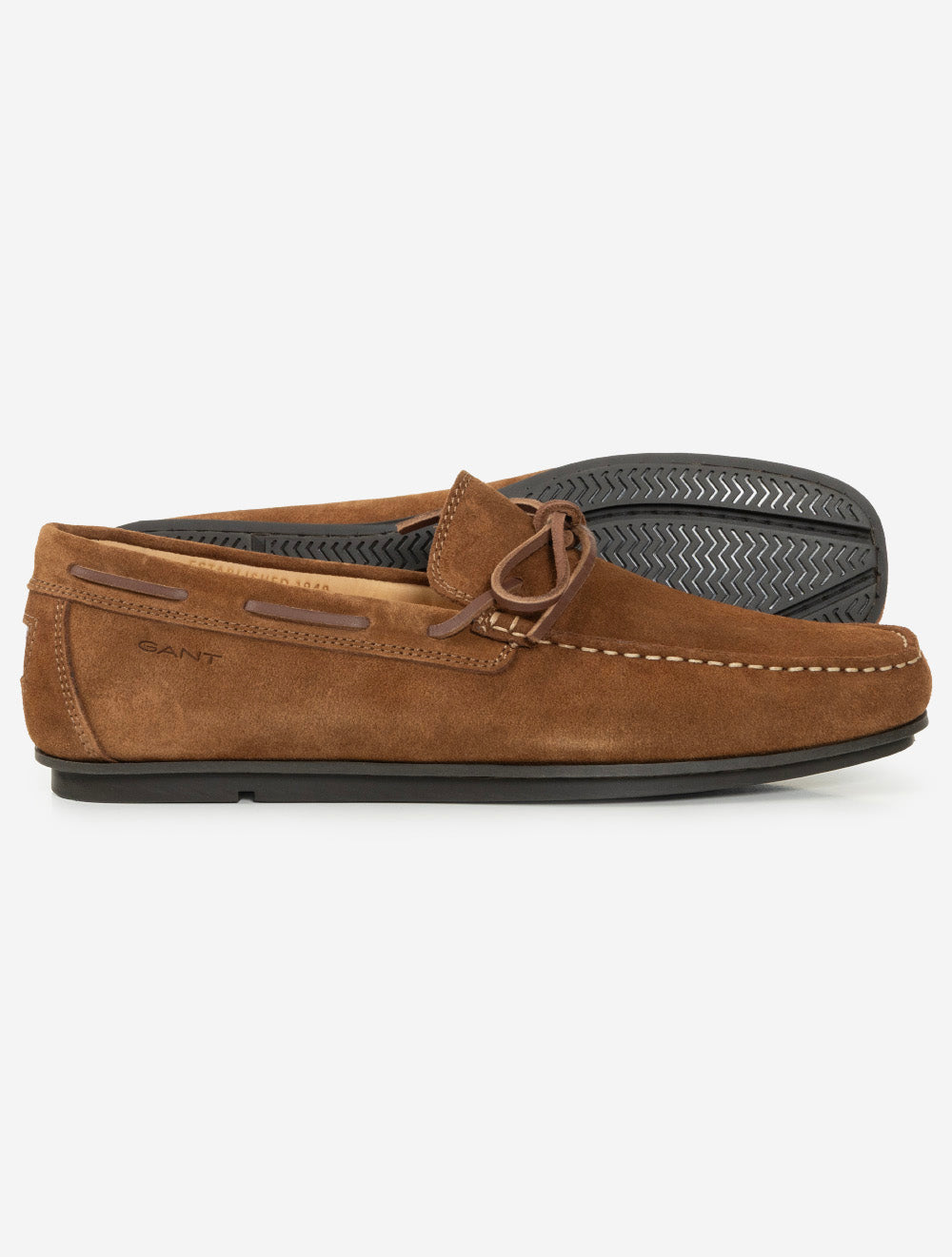Wilmon Suede Low Lace Shoe Cognac