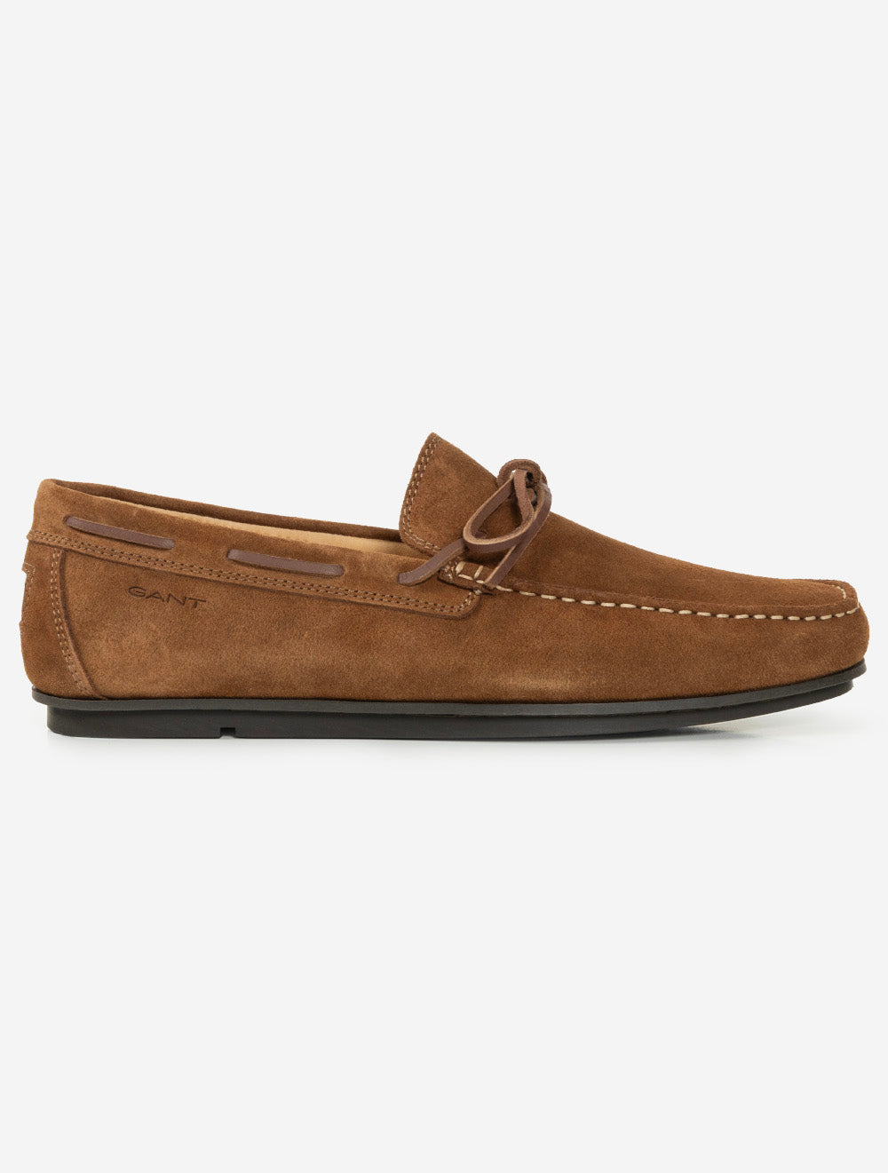 Wilmon Suede Low Lace Shoe Cognac