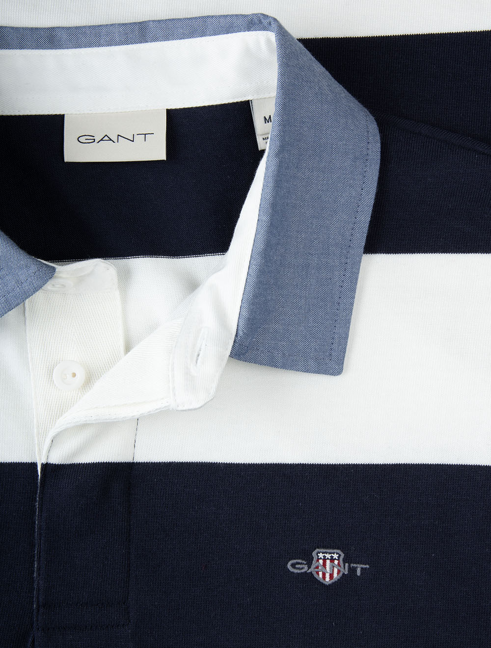 Regular Chambray Stripe Heavy Rugger Eggshell