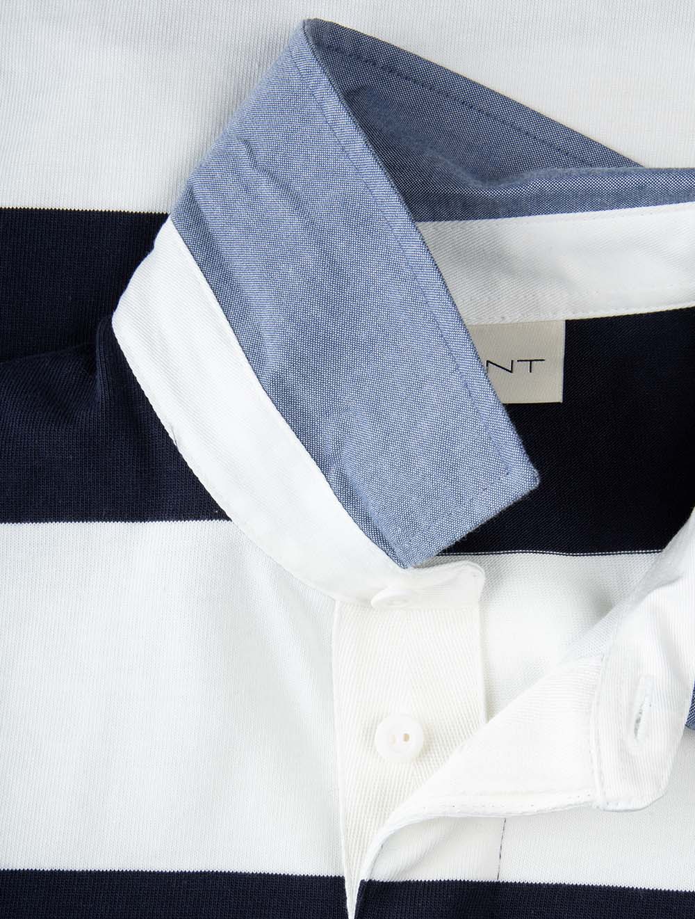 Regular Fit Chambray Stripe Heavy Rugger Eggshell
