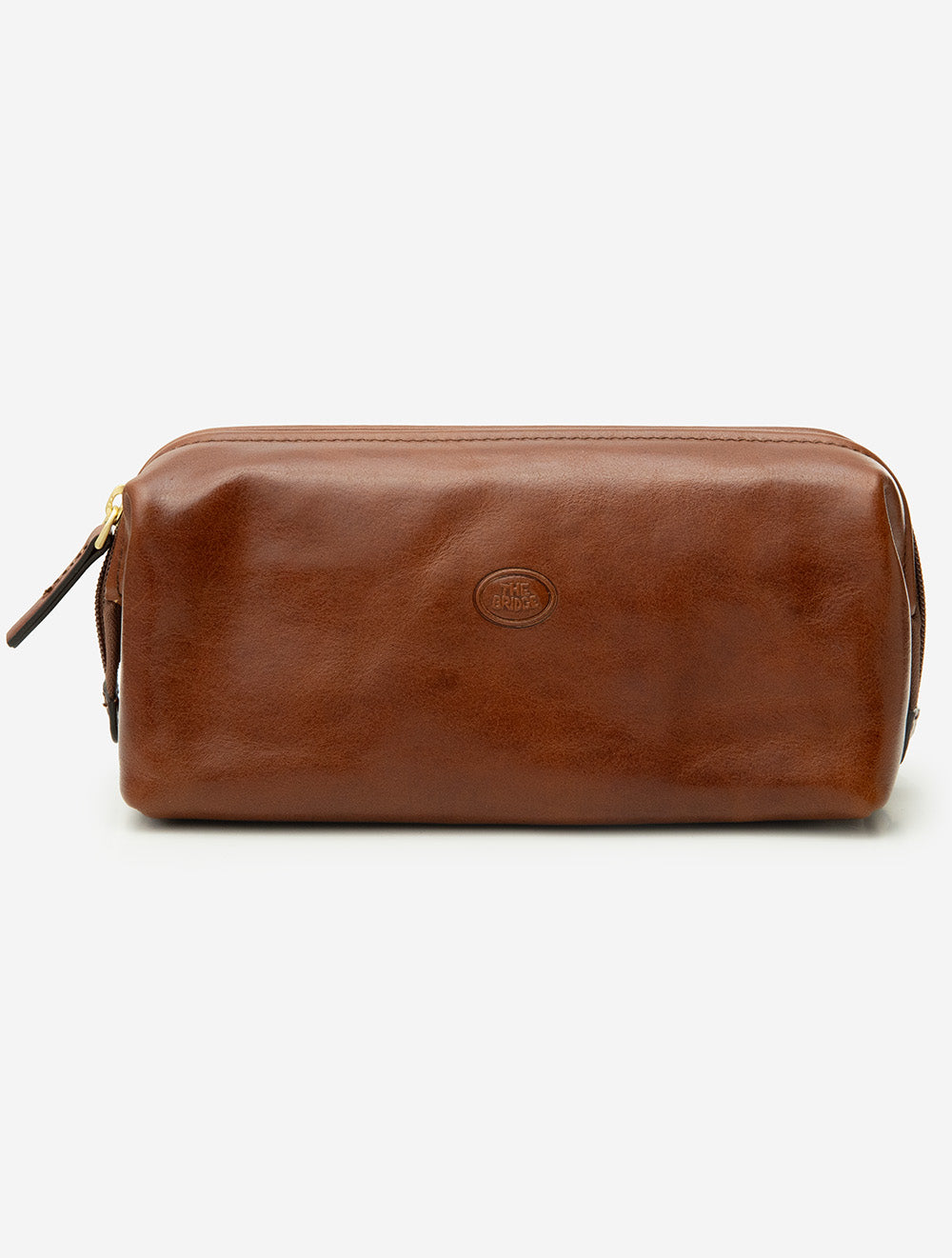 Leather Toiletry Bag Brown
