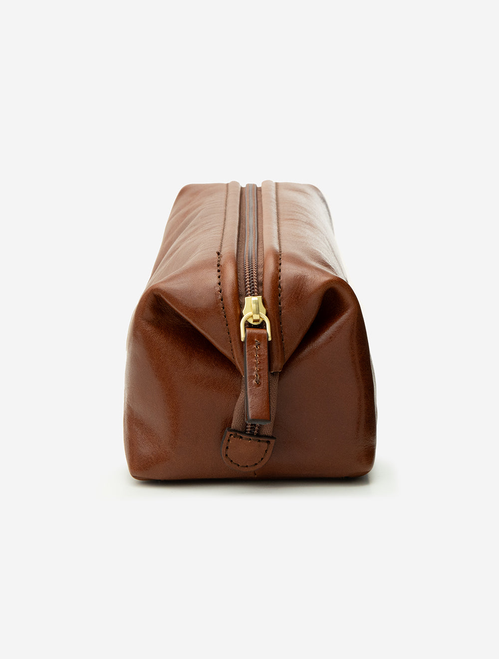 Leather Toiletry Bag Brown