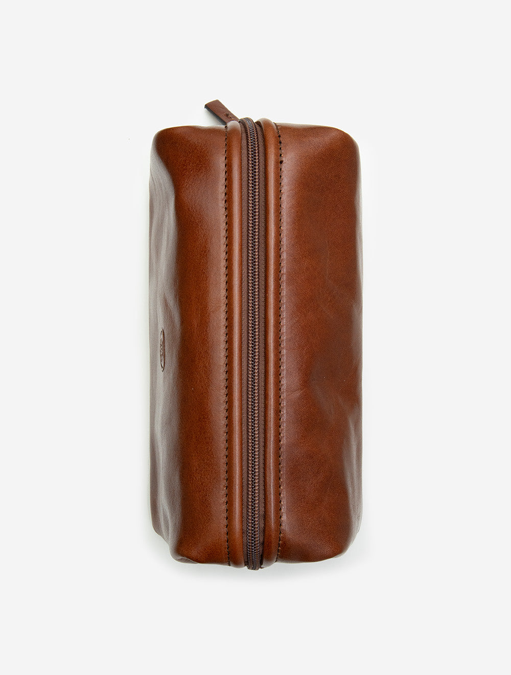 Leather Toiletry Bag Brown