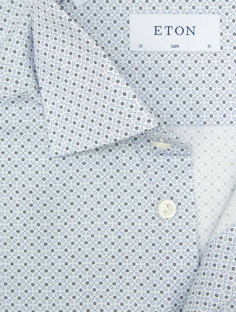 Slim Poplin Shirt-Blue