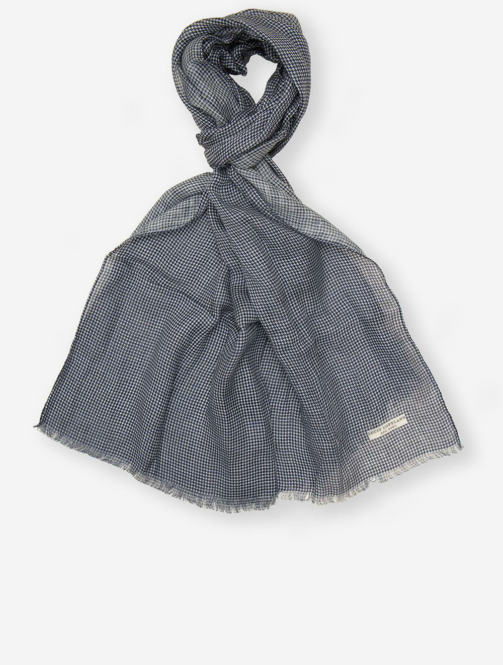LCSC AW182 SCARF-Navy Houndstooth