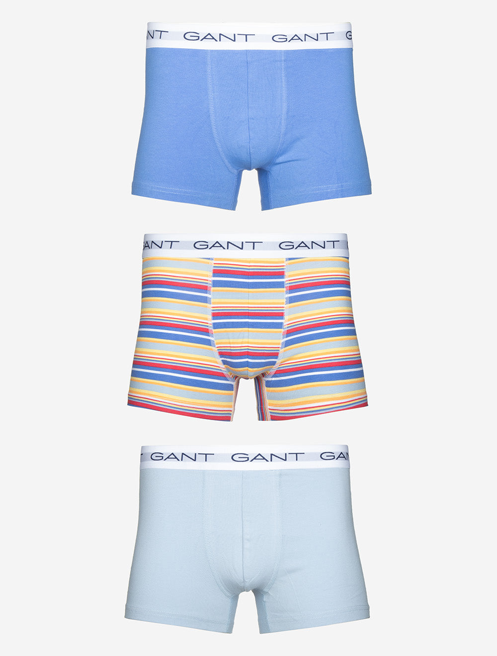 3-Pack Striped Print Trunks Perfect Blue