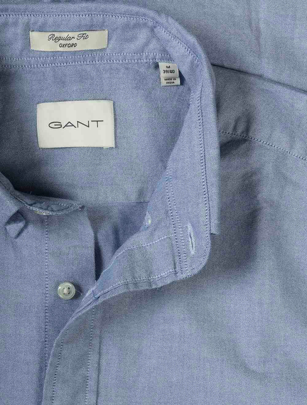 Regular Classic Oxford Short Sleeve Shirt College Blue