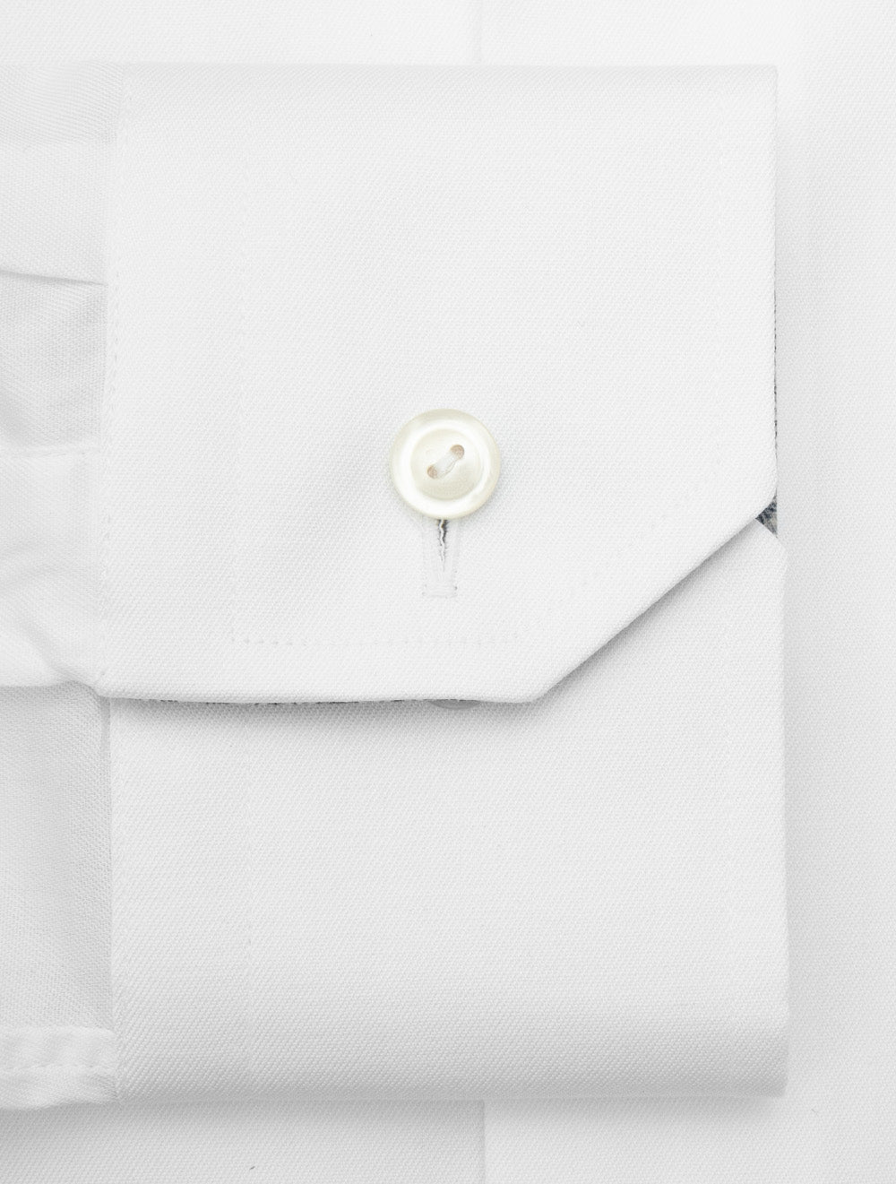 Slim Fit Medallion Effect Inlay Shirt White