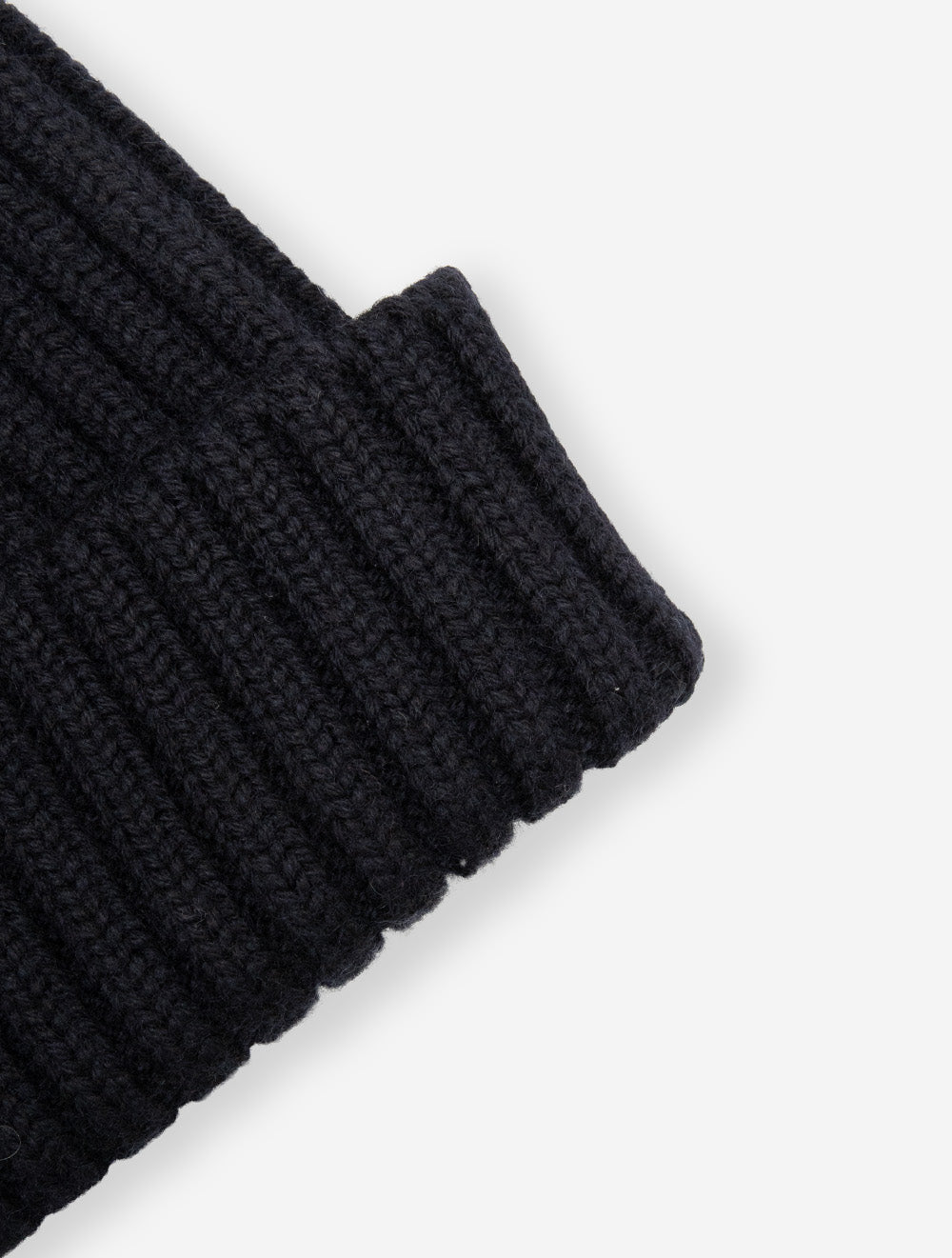 Rib Knitted Hat Navy