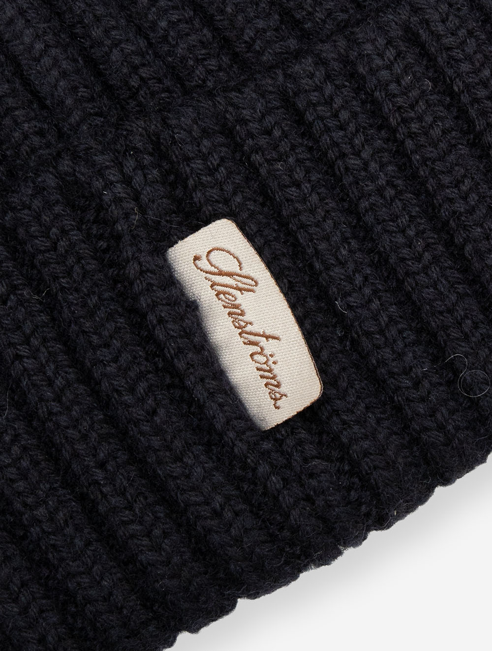Rib Knitted Hat Navy