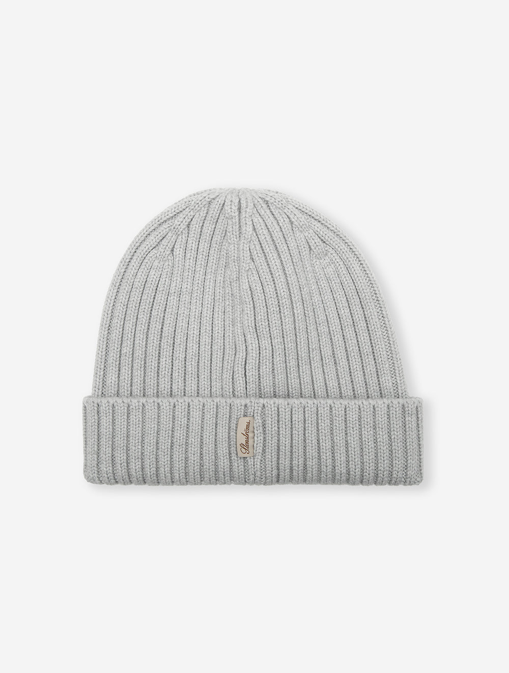 Rib Knitted Hat Grey