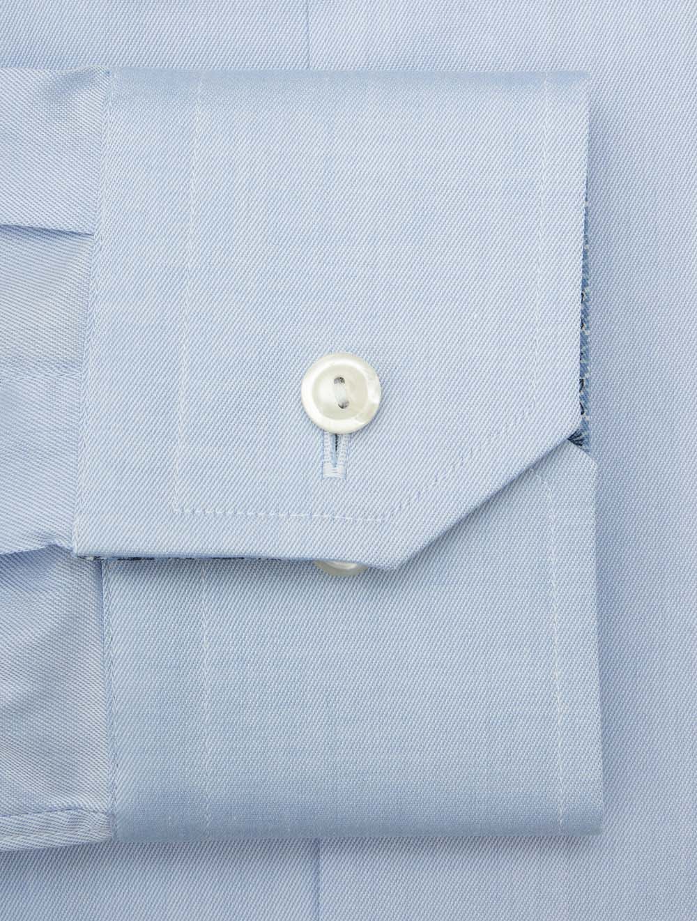 Slim Fit Medallion Effect Inlay Shirt Blue