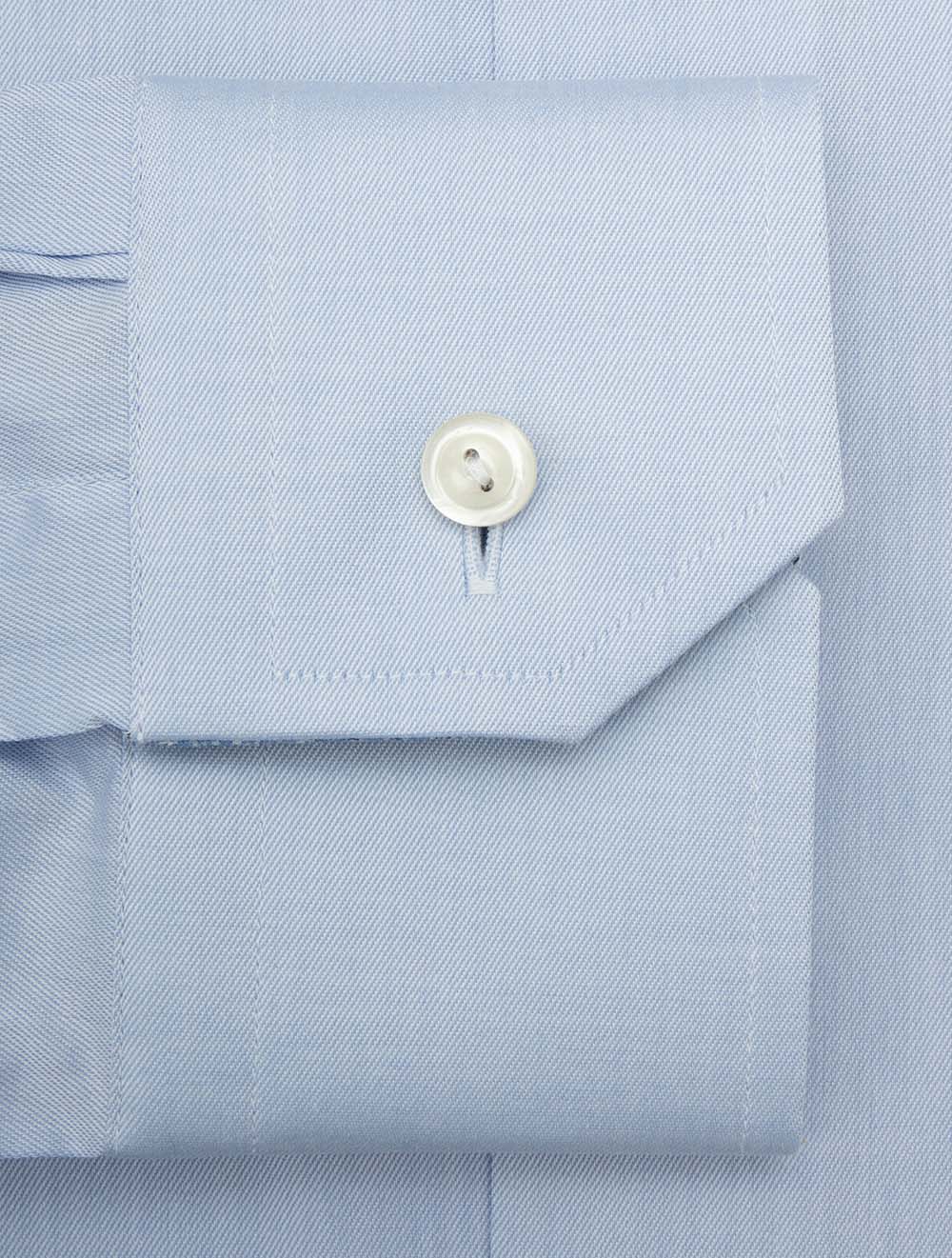 Contemporary Fit Medallion Effect Inlay Shirt Blue