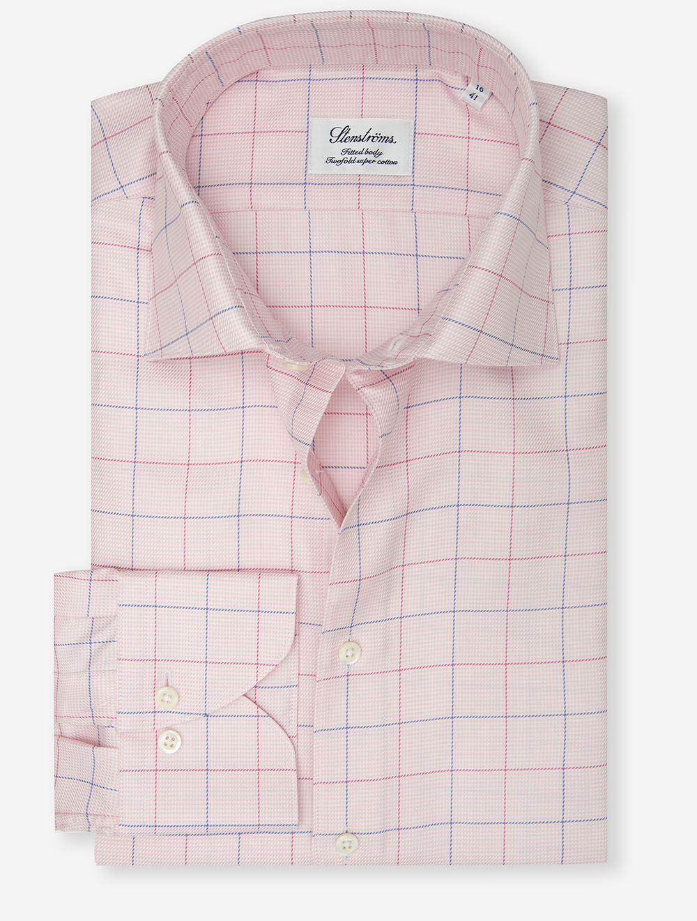 Window Pane Check Twill Shirt Pink