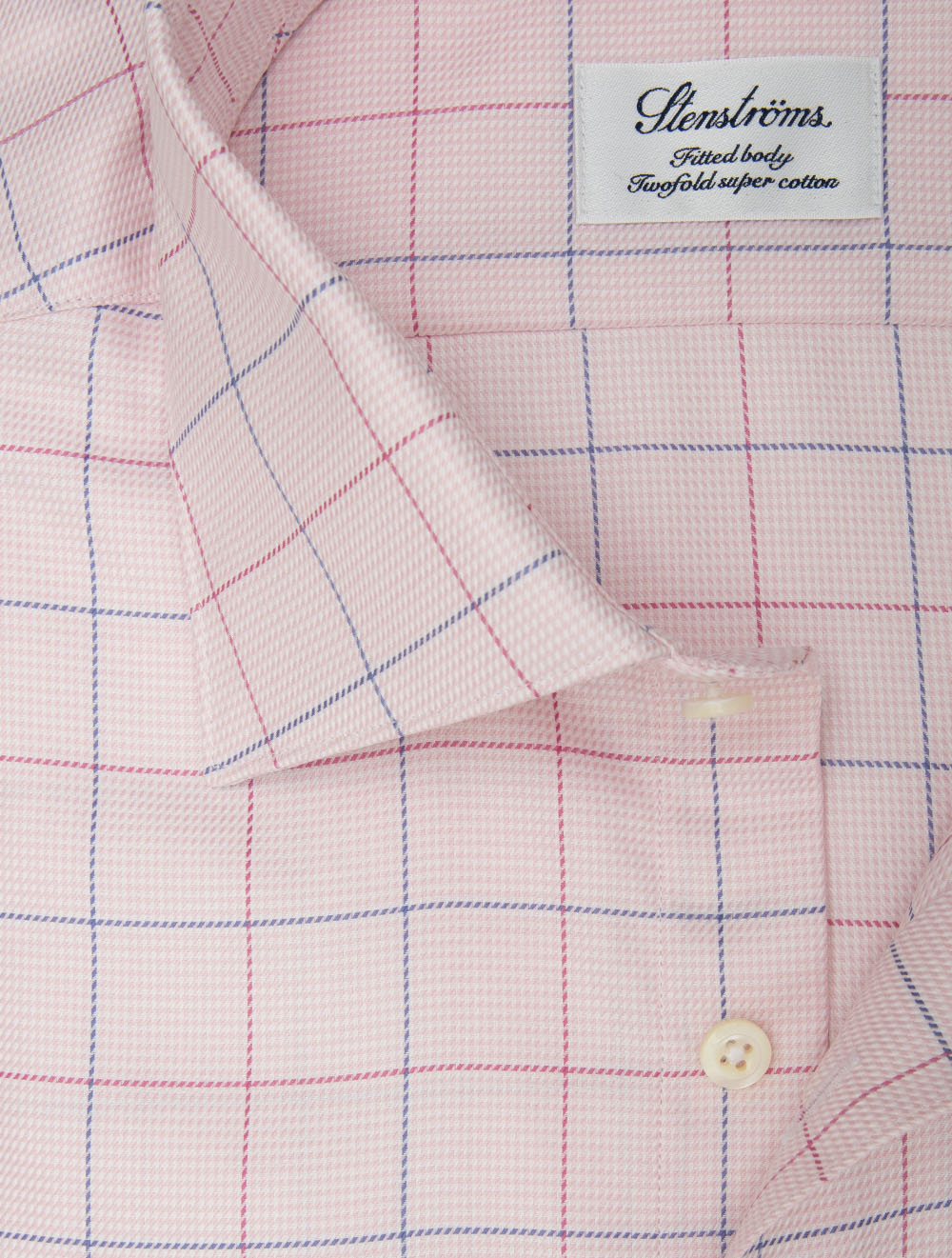 Window Pane Check Twill Shirt Pink