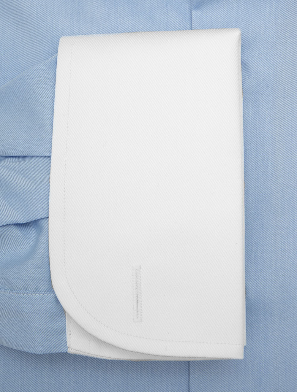 Contrast Collar and Cuff Slim Fit Shirt Blue